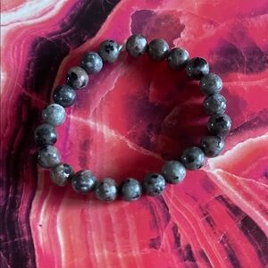 Gray Beaded Bracelet